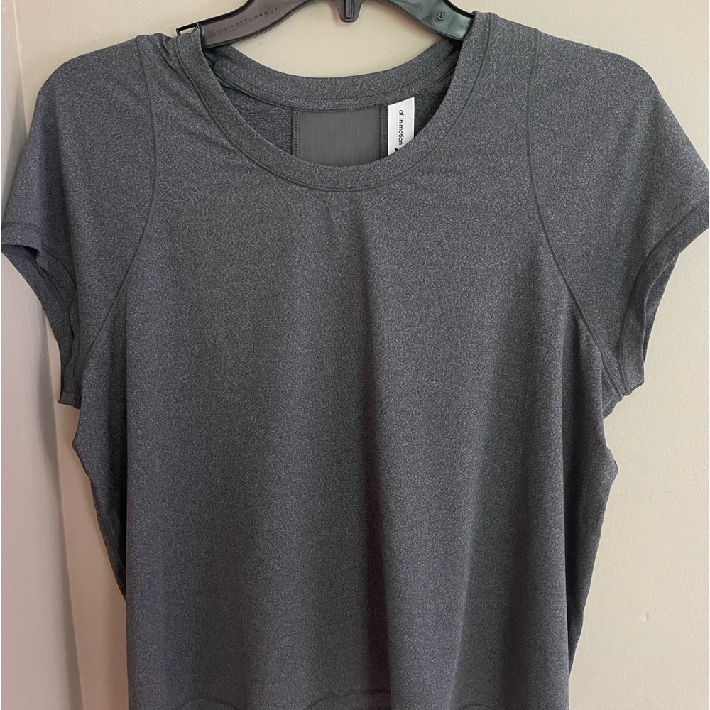 Gray workout Top